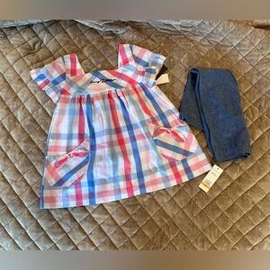 TOMMY HILFIGER Girl's 2-Piece  Top & Legging Set Size 6X